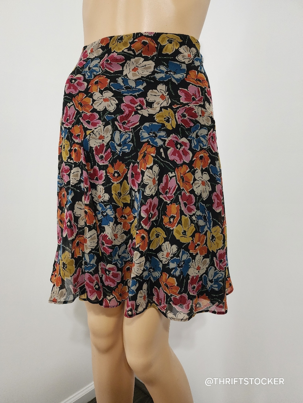 Ralph Lauren Crinkle Georgette Skirt - Picture 2 of 7